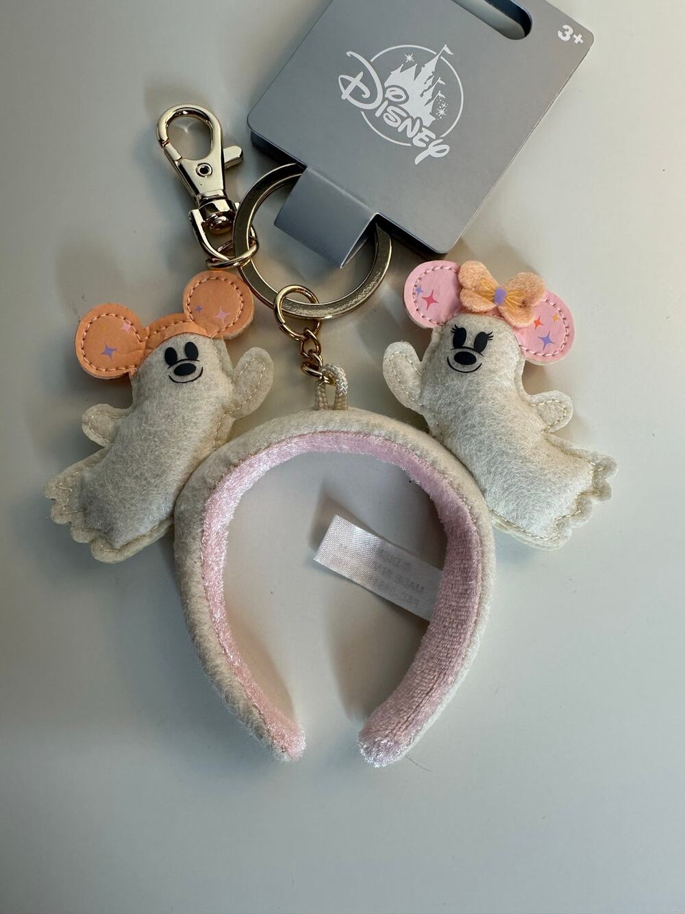 Disney Parks Cutie Ghost Mini Ears Keychain Bag Charm